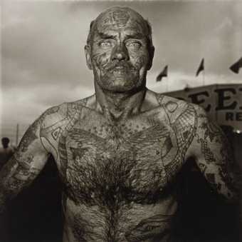Diane Arbus, Tattooed Man at a Carnival, Md. 1970, printed after 1971 The Estate of Diane Arbus LLC