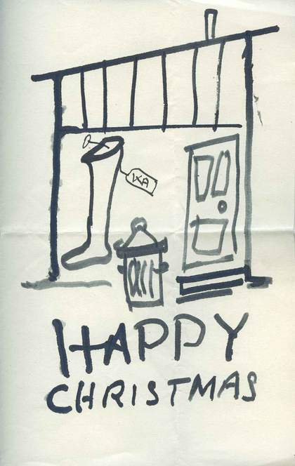 Christmas card created by Kenneth Armitage in Tate Archive collection