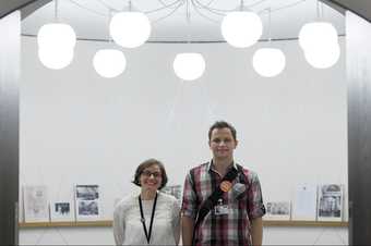 Portrait shot of two archive explorer volunteers, a man and woman