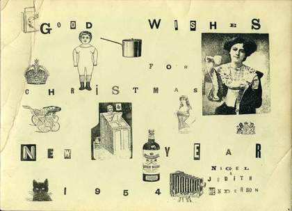 Christmas card created by Nigel Henderson from the Tate Archive collection