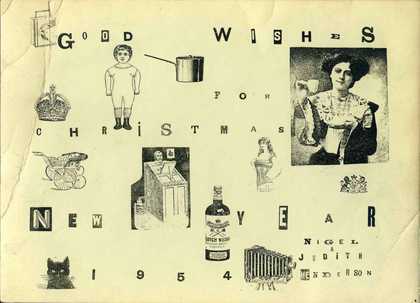 Christmas card created by Nigel Henderson from the Tate Archive collection