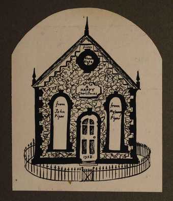 Christmas card created by John Piper Tate Archive