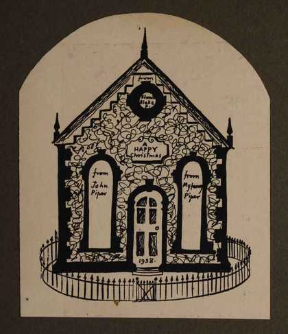 Christmas card created by John Piper Tate Archive
