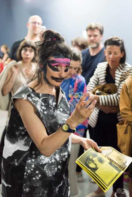 Monster Chetwynd performing