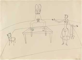 Alexander Calder, Untitled, 1932, drawing of circus