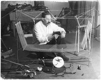 Alexander Calder with his Cirque Calder, 1929