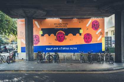 Joy Miessi, The women who built Waterloo Bridge at The Southbank Centre, as part of LDN WMN Photograph: Kevin Lake