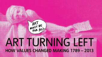 Art Turning Left web banner for Tate Liverpool exhibition