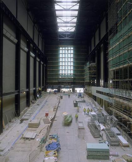 Tate Modern Turbine Hall installation in progress