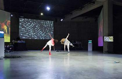 Cecilia Bengolea and François Chaignaud performance as part of Charles Atlas and Collaborators, BMW Tate Live, The Tanks
