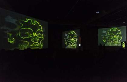 Johanna Constantine performance as part of Charles Atlas and Collaborators, BMW Tate Live, The Tanks