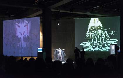 Johanna Constantine performance as part of Charles Atlas and Collaborators, showing xxx, BMW Tate Live, The Tanks