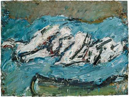 Frank Auerbach E.O.W. on Her Blue Eiderdown 1965