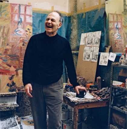 Frank Auerbach in his London studio, 2001