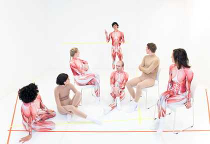 Alexandra Bachzetsis, From A to B via C 2014, question and answer session following the performance