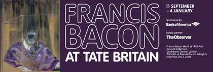Exhibition Banner for Francis Bacon at Tate Britain
