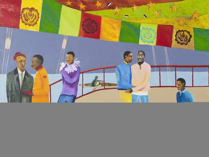 Lubaina Himid Ball on Shipboard, 2018. Rennie Collection, Vancouver. (c) Lubaina Himid