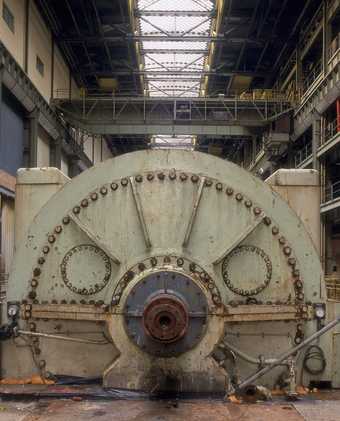 Close up of machinery in Bankside Power Station before plant removal, 1994