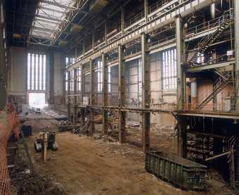 Interior of Bankside Power Station during plant removal, 1995