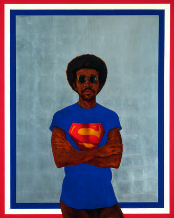 Barkley L. Hendricks Icon for My Man Superman (Superman Never Saved any Black People – Bobby Seale) 1969