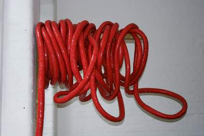 Installation view of Phyllida Barlow Scape at Spacex Exeter 2005 
