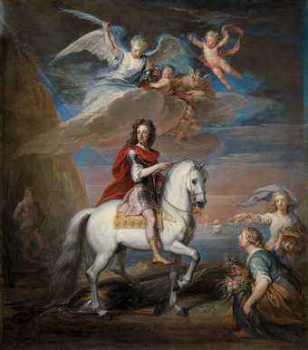 Godfrey Kneller Oil Modello for an Equestrian Portrait of William III 1714