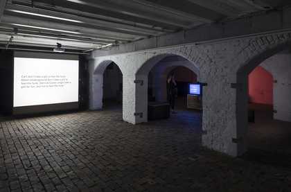 an installation of Tony Coke works