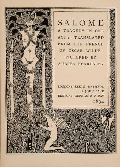 Title page from Salome published by Mathews and Lane in 1894