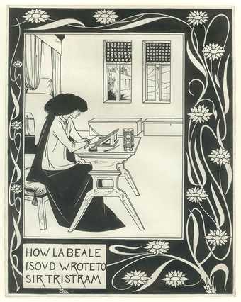 Aubrey Beardsley How la Beale Isoud Wrote to Sir Tristram c.1893