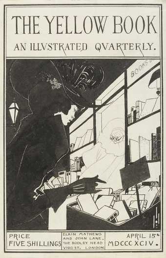 Design for the front cover of the prospectus of Aubrey Beardsley’s The Yellow Book, Volume I