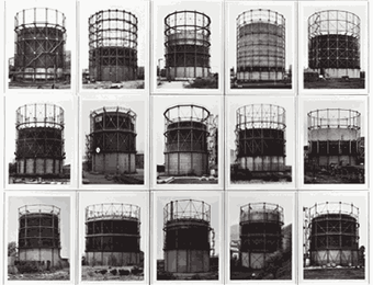 Bernd and Hilla Becher Gas-holders Germany, Belgium, France, Britain, USA, 1966-93 each 40 x 30 cm