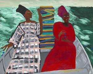 Between the two my heart is balanced, artwork by Lubaina Himid