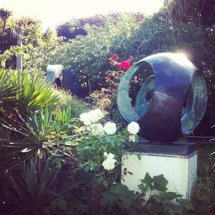 Barbara Hepworth sculpture garden at Trewyn studio St Ives