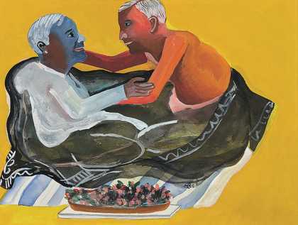 Bhupen Khakhar, Grey Blanket 1998