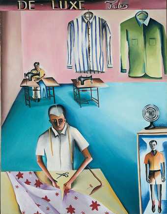 Bhupen Khakhar, The De-Luxe Tailors 1972
