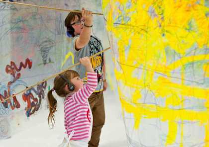 Children enjoying the Big Draw 2012 event at Tate Liverpool