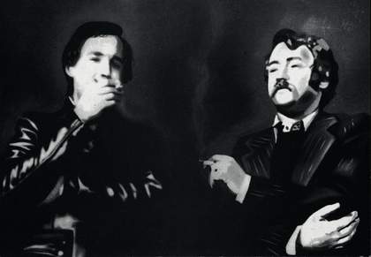 Photographic portrait of Joan Cardells and Jorge Ballester