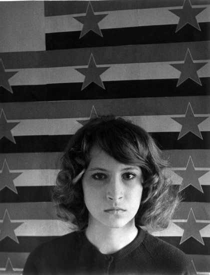 Photographic portrait of Sanja Iveković, 1975