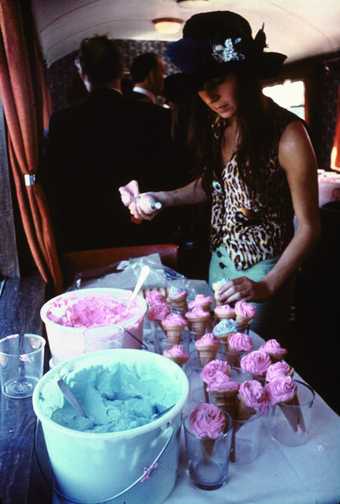 Dorothée Selz performing Music Train in 1972