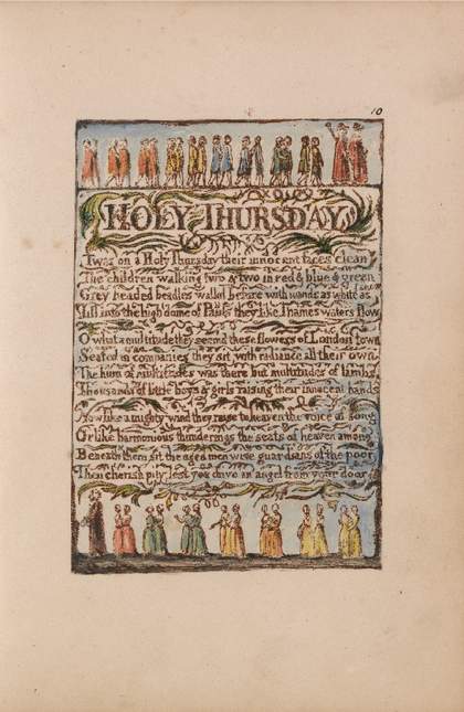 William Blake Songs of Innocence Holy Thursday, Tate William Blake learning resource