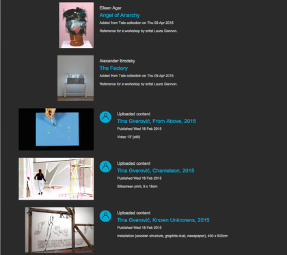 Close up of Schools and Teachers first Album – ‘Schools Workshop Artists 2014–15’