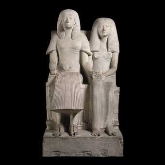 Limestone statue of a husband and wife From Egypt, 18th or 19th Dynasty, around 1300 BC © Trustees of the British Museum