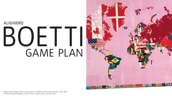 Alighiero Boetti: Game Plan | Tate Modern