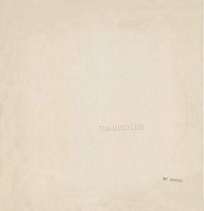 Richard Hamilton's design for the cover of The Beatles 1968