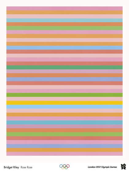 Bridget Riley Rose Rose London Olympic 2012 poster