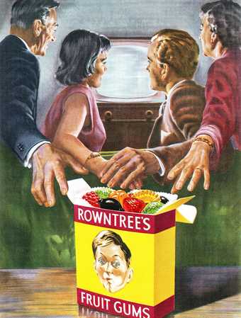 British advertisement for Rowntree's Fruit Gums from 1956 - Neil Baylis/Alamy Stock Photo