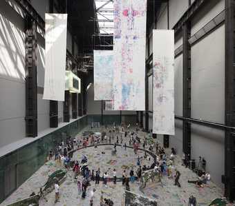 The Turbine Hall during Mega Please Draw Freely 
