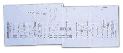 Bruce Nauman floorplans for Turbine Hall, Tate Modern