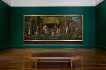 The painting in situ at Tate Britain. Sir Edward Coley Burne-Jones, The Sleep of Arthur in Avalon