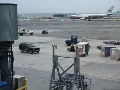 Loading area at Puerto Rico Airport. 